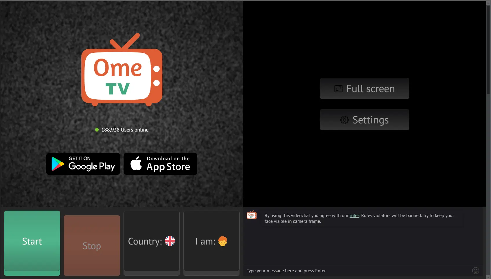 How to delete Ome TV account